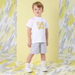 Mitch & Son-طقم شورت محبوك من القطن الفحمي للأولاد | Childrensalon Outlet