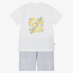 Mitch & Son-طقم شورت محبوك من القطن الفحمي للأولاد | Childrensalon Outlet