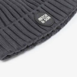 Mitch & Son-Boys Charcoal Knit Pom Hat | Childrensalon Outlet