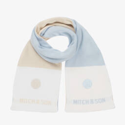 ميتش آند سون-سكارف بوجهين أطفال ولادي لون بيج و أزرق (118 سم) | Childrensalon Outlet