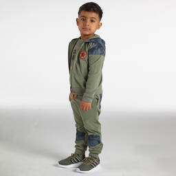 Mitch & Son-Зеленый спортивный костюм с капюшоном для мальчиков | Childrensalon Outlet