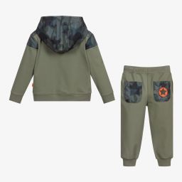 Mitch & Son-Зеленый спортивный костюм с капюшоном для мальчиков | Childrensalon Outlet