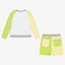 Mitch & Son-Зелено-желтый топ и шорты для мальчиков | Childrensalon Outlet