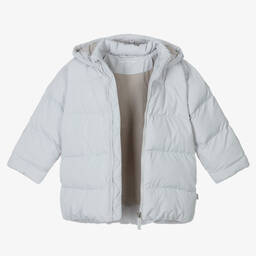 ميتش آند سون-معطف بافر بهودي لون رمادي للأولاد | Childrensalon Outlet