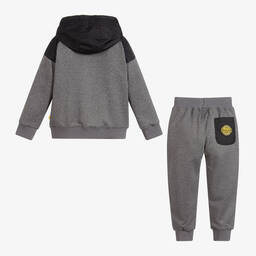 Mitch & Son-Boys Grey Hooded Tracksuit | Childrensalon Outlet