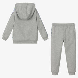 Mitch & Son-Boys Grey Hooded Tracksuit | Childrensalon Outlet