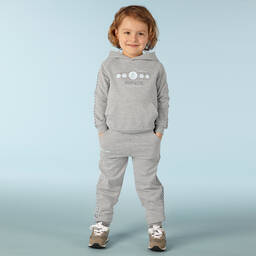 Mitch & Son-Boys Grey Hooded Tracksuit | Childrensalon Outlet