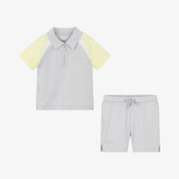 Mitch & Son-Boys Grey & Sunshine Outfit Duo | Childrensalon Outlet