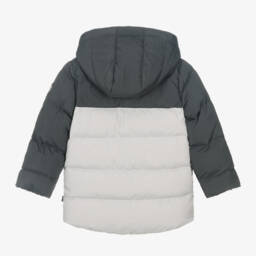 Mitch & Son-معطف بافر بألوان بلوك لون رمادي للأولاد | Childrensalon Outlet