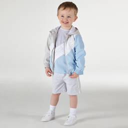 Mitch & Son-Boys Grey Windbreaker Jacket | Childrensalon Outlet