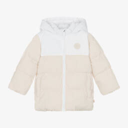 Mitch & Son-معطف بافر بهودي لون بيج وأبيض للأولاد | Childrensalon Outlet
