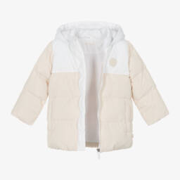 Mitch & Son-معطف بافر بهودي لون بيج وأبيض للأولاد | Childrensalon Outlet