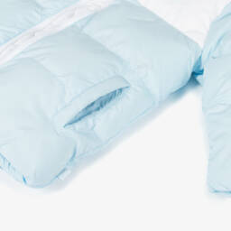 Mitch & Son-معطف بافر بهودي لون أزرق فاتح وأبيض للأولاد | Childrensalon Outlet