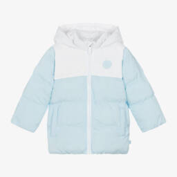 Mitch & Son-معطف بافر بهودي لون أزرق فاتح وأبيض للأولاد | Childrensalon Outlet