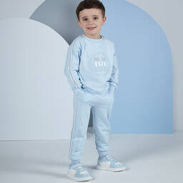 Mitch & Son-Голубой спортивный костюм из хлопкового джерси | Childrensalon Outlet