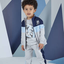 Mitch & Son-توب قطن جيرسي لون رمادي فاتح للأولاد | Childrensalon Outlet