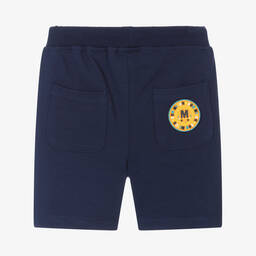 Mitch & Son-Boys Navy Blue Cotton Shorts | Childrensalon Outlet