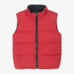 Mitch & Son-Boys Navy & Scarlet Reversible Vest | Childrensalon Outlet
