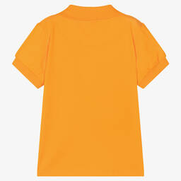 Mitch & Son-Boys Orange Cotton Polo Shirt | Childrensalon Outlet