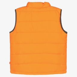 ميتش آند سون-Boys Orange Puffer Gilet | Childrensalon Outlet