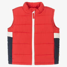 Mitch & Son-Красный пуховый жилет для мальчиков | Childrensalon Outlet