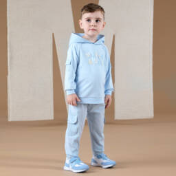 Mitch & Son-Boys Sky Cargo Trousers | Childrensalon Outlet