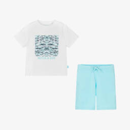 Mitch & Son-Мягкий вязаный комплект шорт для мальчиков | Childrensalon Outlet