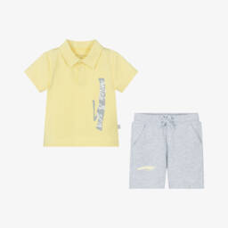 Mitch & Son-Boys Sunny & Slate Cotton Ensemble | Childrensalon Outlet