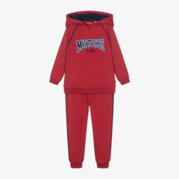 Mitch & Son-Красный хлопковый спортивный костюм Varsity для мальчиков | Childrensalon Outlet