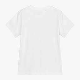 Mitch & Son-Белая хлопковая футболка для мальчиков | Childrensalon Outlet