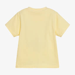 Mitch & Son-Boys Yellow Cotton T-Shirt | Childrensalon Outlet