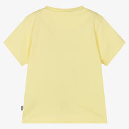 Mitch & Son-Boys Yellow Cotton T-Shirt | Childrensalon Outlet