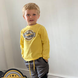 Mitch & Son-Boys Yellow Cotton Top | Childrensalon Outlet