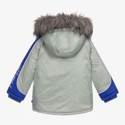 Mitch & Son-Серая утепленная куртка с капюшоном | Childrensalon Outlet