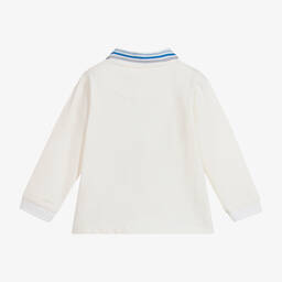 Mitch & Son-Ivory Cotton Polo Shirt | Childrensalon Outlet