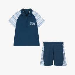 Mitch & Son-Navy Blue Stripe Ensemble for Boys | Childrensalon Outlet