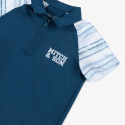 Mitch & Son-Navy Blue Stripe Ensemble for Boys | Childrensalon Outlet