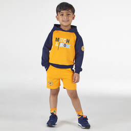 Mitch & Son-Orange & Blue Shorts Tracksuit | Childrensalon Outlet