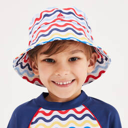 Mitty James-Сине-красная панама в волнистую полоску (UPF50+) | Childrensalon Outlet