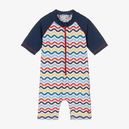 Mitty James-Синий солнцезащитный комбинезон для мальчиков (UPF50+) | Childrensalon Outlet