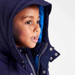 Mitty James-Boys Navy Weatherproof Puffer Jacket | Childrensalon Outlet