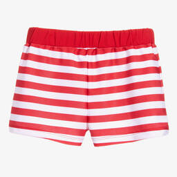 Mitty James-Boys Red Stripe Swim Trunks (UPF 50+) | Childrensalon Outlet