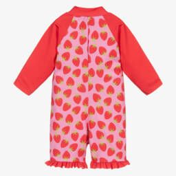 Mitty James-جمبسوت شاطئي وردي فرايلي للبنات | Childrensalon Outlet