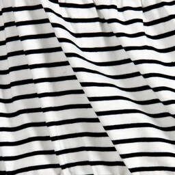 Mitty James-Girls Navy Blue Stripe Cotton Playsuit | Childrensalon Outlet