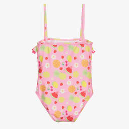 Mitty James-Розовый купальник с фруктами и цветами для девочек | Childrensalon Outlet
