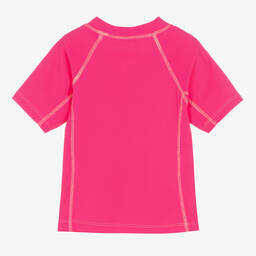 ميتي جيمس-تيشيرت سباحة لون زهري للبنات (+UPF 50) | Childrensalon Outlet