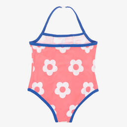 Mitty James-Розовый купальник с белыми цветами | Childrensalon Outlet