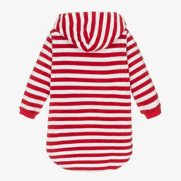 Mitty James-Girls Red Striped Hooded Robe | Childrensalon Outlet