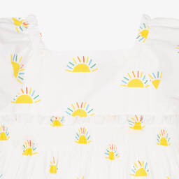 Mitty James-فستان قطن لون أبيض | Childrensalon Outlet