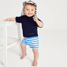 Mitty James-Синяя футболка для плавания для малышей (UPF50+) | Childrensalon Outlet